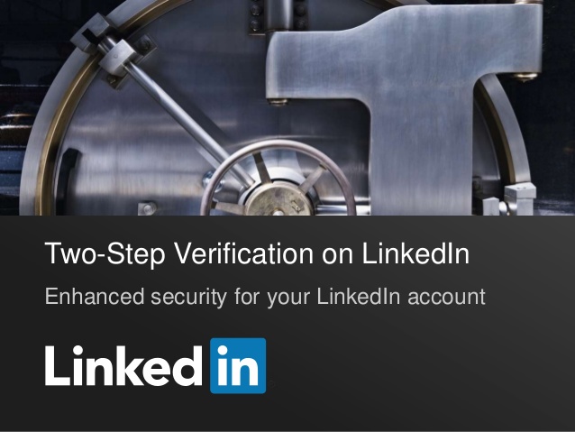 Two-step verification on LinkedIn